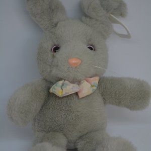 VTG Dakin Musical Bunny Rabbit Peter Cottontail Song Plush Pull Toy Lovey 1991